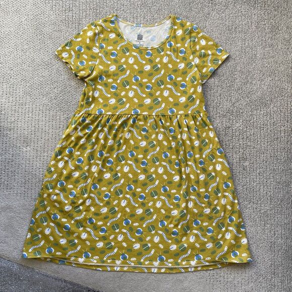 Floral Yellow Midi Dress Bugs Winter Water Factory - Picture 1 of 7